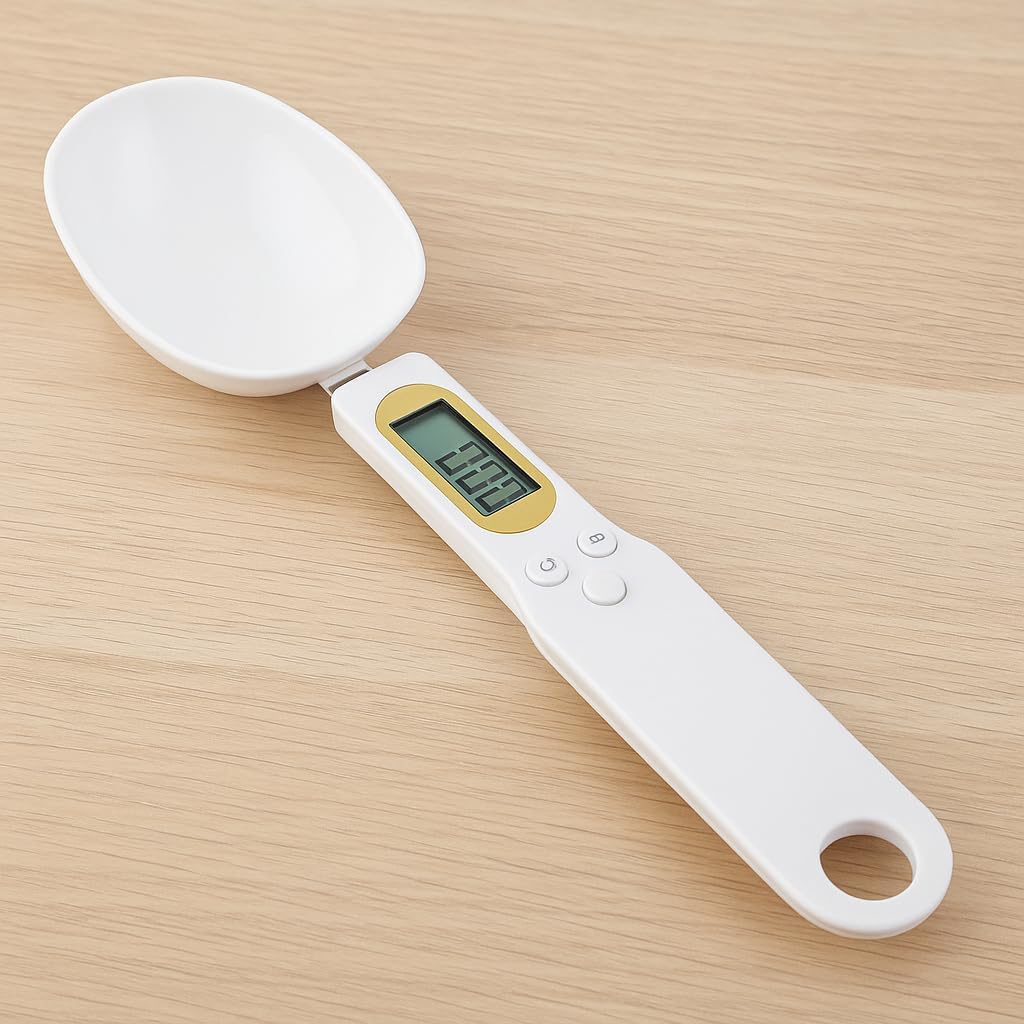 96 Pieces Digital Spoon Scales (500g – White Precision Measuring Spoon with LCD Display – Accurate 0.1g Graduation for Baking – Cooking – Pet Food – and Nutrition – Portable Kitchen Scale for Dry Food)