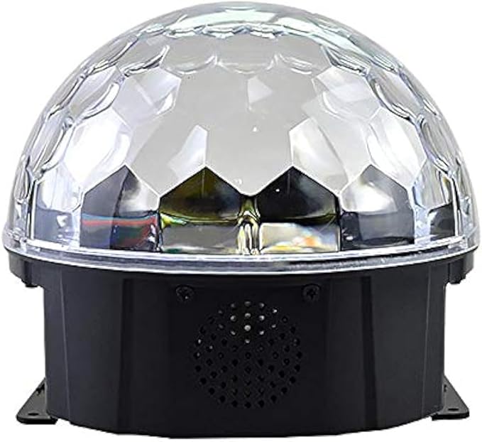 Fitto Rotating Crystal Ball LED Light Dome | Battery-Operated Night Light | Colorful Mood Lamp for Parties, Home Decor, and Kids | Ideal Gift for Birthdays and Celebrations