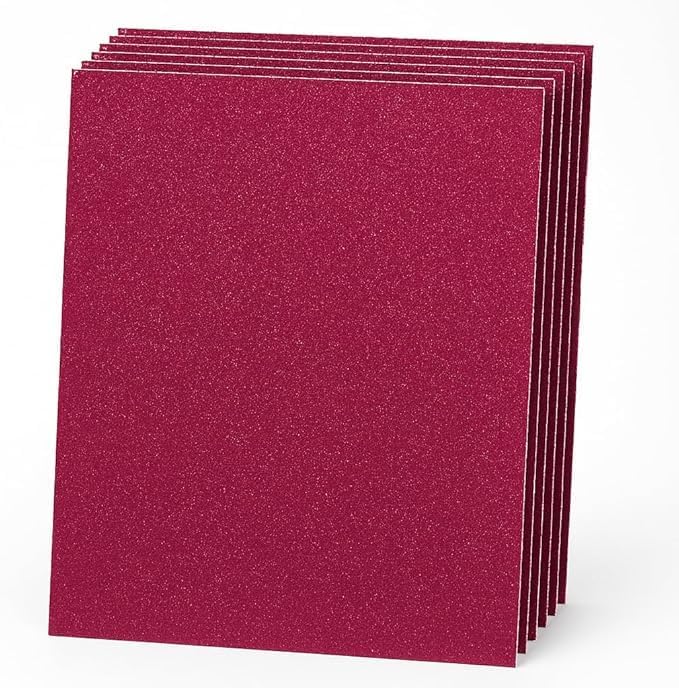 96 Pieces GLIT EVA Foam Sponge Sticker Sheets 10 Pack A4 Sizes (21cm x 29.7cm Pink for Crafts and DIY Projects)