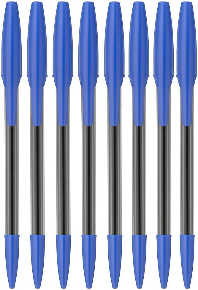120 Pieces 7-Packs (1.0mm Blue Ball Point Pen - 15.9cm)