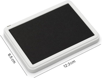 Black Ink Pad 12.3x8.5cm for Office, Art & Stamping
