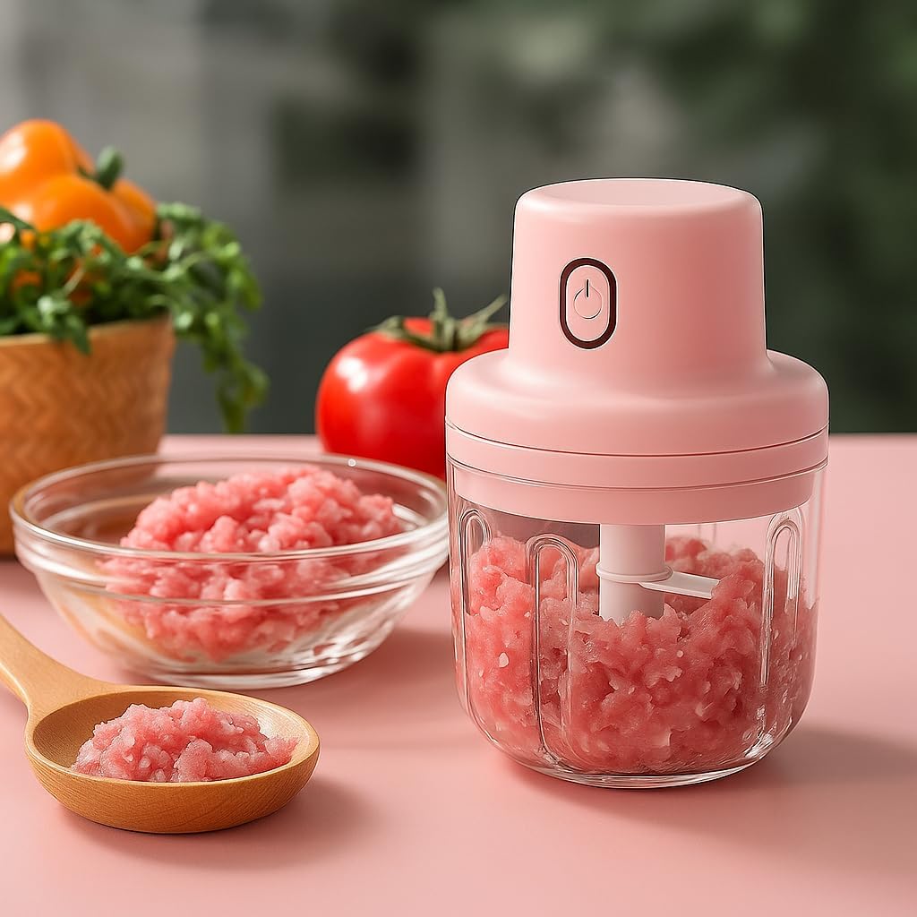 96 Pieces Electric Cordless Garlic Crushers (Mini Vegetable Processor – Garlic Masher – Portable Onion Blender – 250ml)