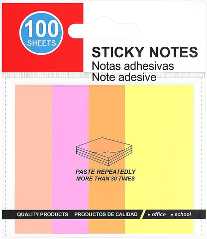 Sticky Notes 100 Sheets 76mm x 76mm Multi Color for Office, School, Home Use