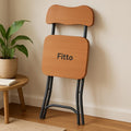 72 Pieces Foldable Chairs with Wooden Finish for Easy Storage and Comfort