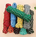 120 Pieces 10m Rope Clotheslines (8mm Thick Durable Natural Rope for Laundry – Indoor & Outdoor Use – Eco-Friendly and Strong for Heavy-Duty Drying)