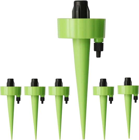 Plant Watering System Kit with 6 piece Colorful Components for Potted Plants