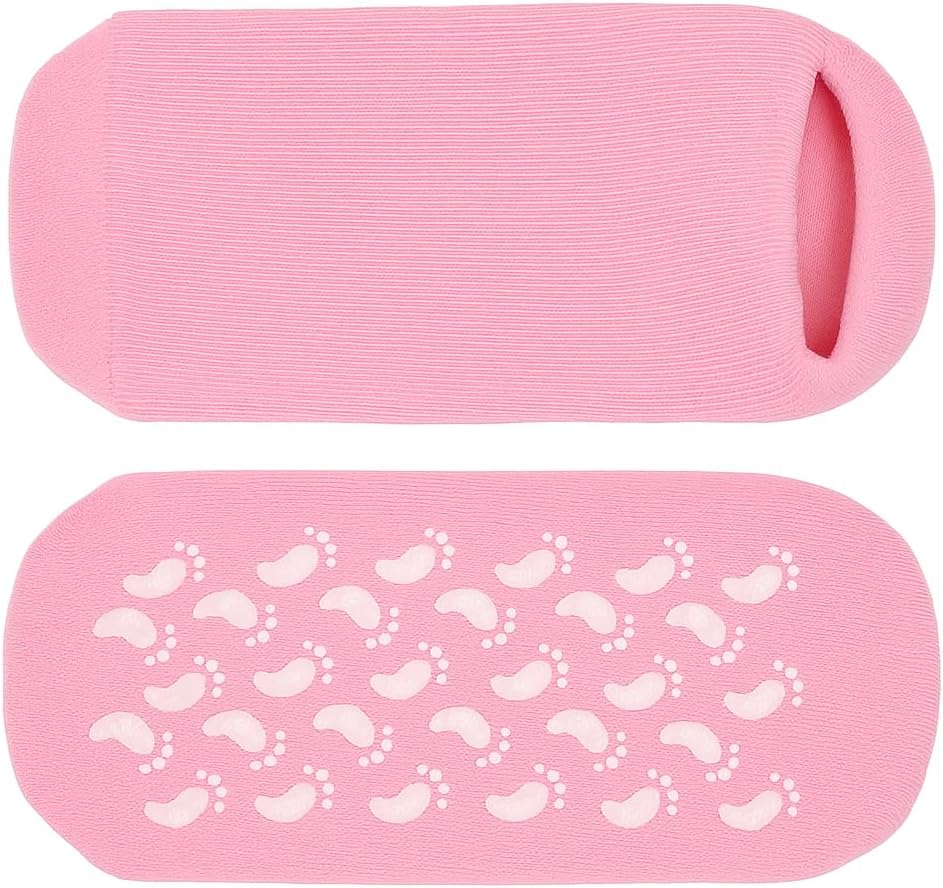 120 Pieces Moisturizing Spa Gel Socks and Gloves Set - Premium Hydrating Gel Lined Socks and Gloves for Dry (Cracked Hands and Feet | Anti-Slip – Deep Moisturizing – Reusable Spa Treatment at Home)