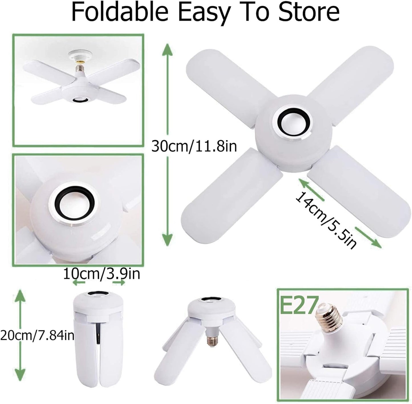 LED RGB Bluetooth Wireless Bulb, Fan Shaped, 24 Keys Remote Control, For Bedroom