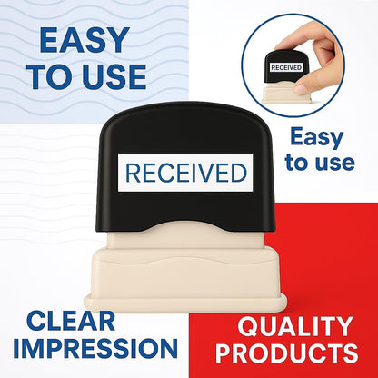 Black Cover Stamp 6.5cm for Office, Document, and Art Marking