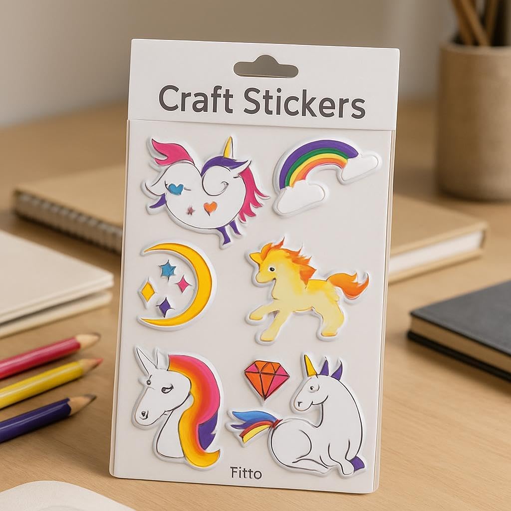 144 Pieces Craft Stickers Horse Series (17.7x11.2cm Decorative Decals)