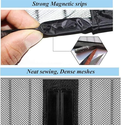 Magic Mesh Hands-Free Retractable Screen Door – Magnetic Closure, Easy Installation, Bug Protection, Fits Most Doors