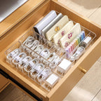 120 Pieces Small Transparent Data Cable Storage Boxes (Adjustable Compartments)