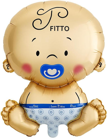 Baby Boy Foil Balloon, 1pcs/Card for Birthday Party Decoration