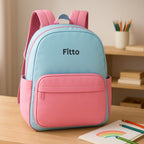 72 Pieces School Bags (45x32cm – Kids Pink and Blue Backpack)