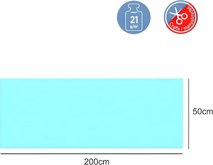 Crepe Paper 200cm x 50cm Sky Blue for Crafts, Decorations, Art Projects