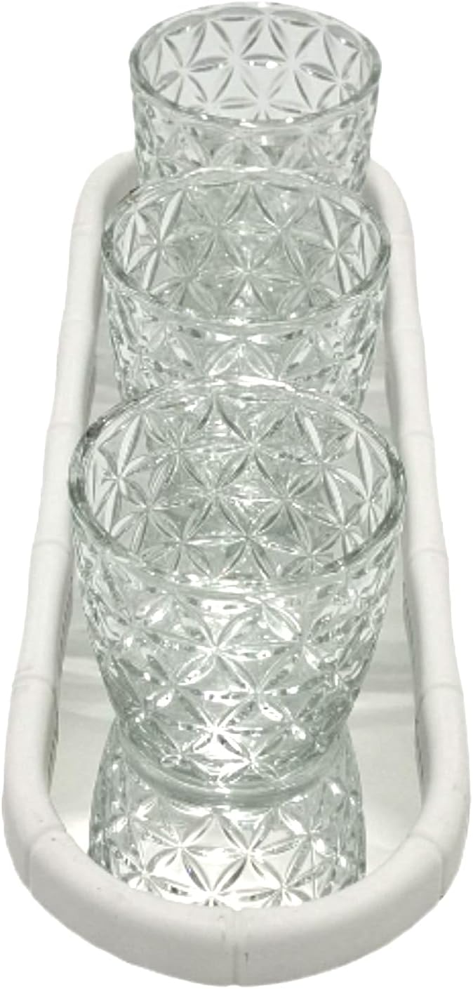 Artistic Glass Decorative Sculpture 39x12x10cm Unique Home Accent