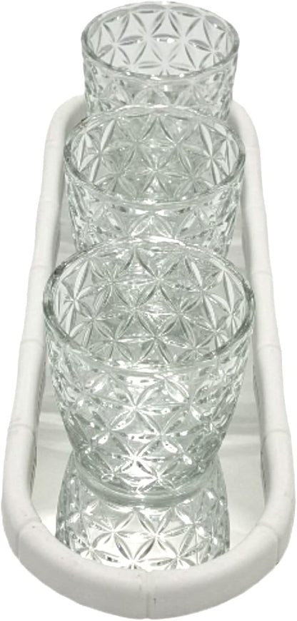 Artistic Glass Decorative Sculpture 39x12x10cm Unique Home Accent