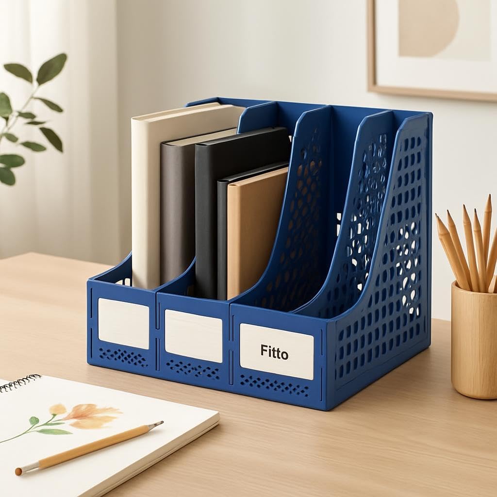 96 Pieces File Organizers for Office (Assorted Colors – 31.5x31x25.5cm Desk Organizer for Documents and Files)
