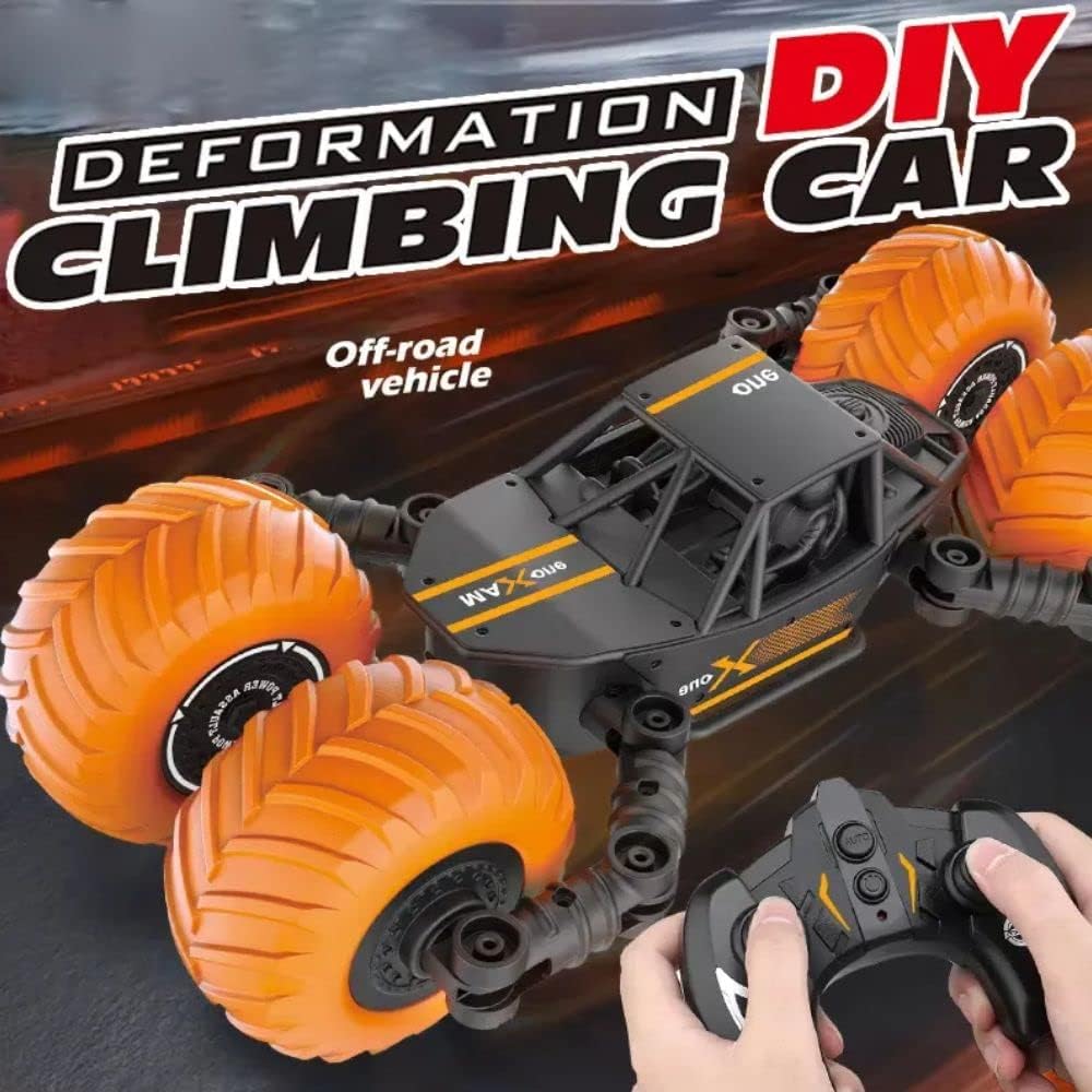 48 Pieces Transformable Drifting Stunt RC Car Shark - Remote-Controlled Transformable Shark and Racing Cars with Drifting and Stunt Abilities