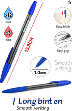 120 Pieces 7-Packs (1.0mm Blue Ball Point Pen - 15.9cm)