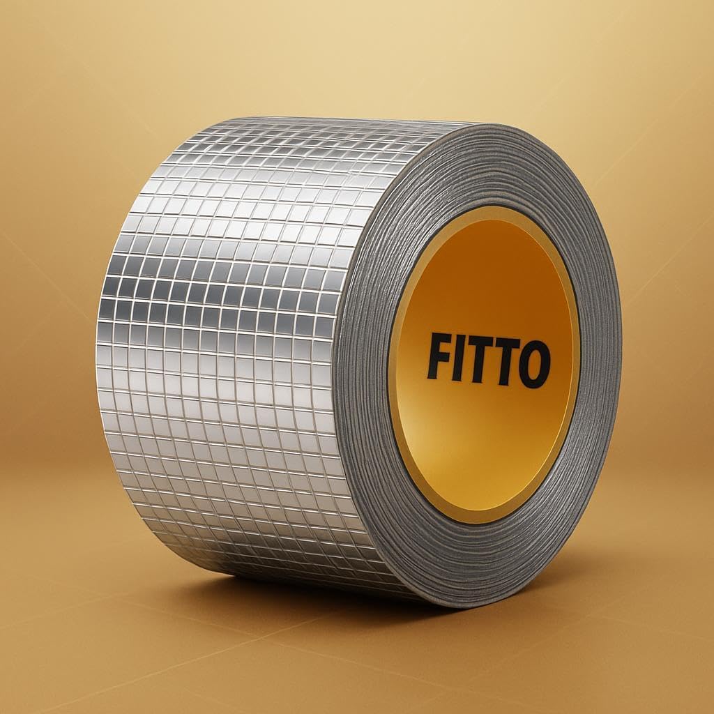 120 Pieces Aluminum Foil Butyl Tapes (5cm x 5m – Super Waterproof Tape for Roof Leaks – Surface Cracks – Window Seals – Boat Sealing – and Pipe Ruptures)