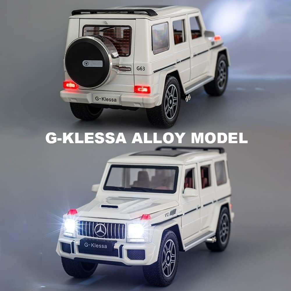 1:24 Mercedes Benz Toy Car - White, Perfect Gift for Kids, Boys, and Girls, Die-Cast Model with Detailed Interior & Exterior, Ideal Birthday and Christmas Present for Car Enthusiasts