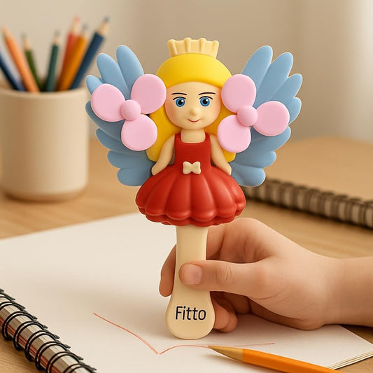 Bubble Stick with Double Fan Princess Design - 4pcs pack, Kids Party Decor, Birthday Favor, Fairy Tale Themed