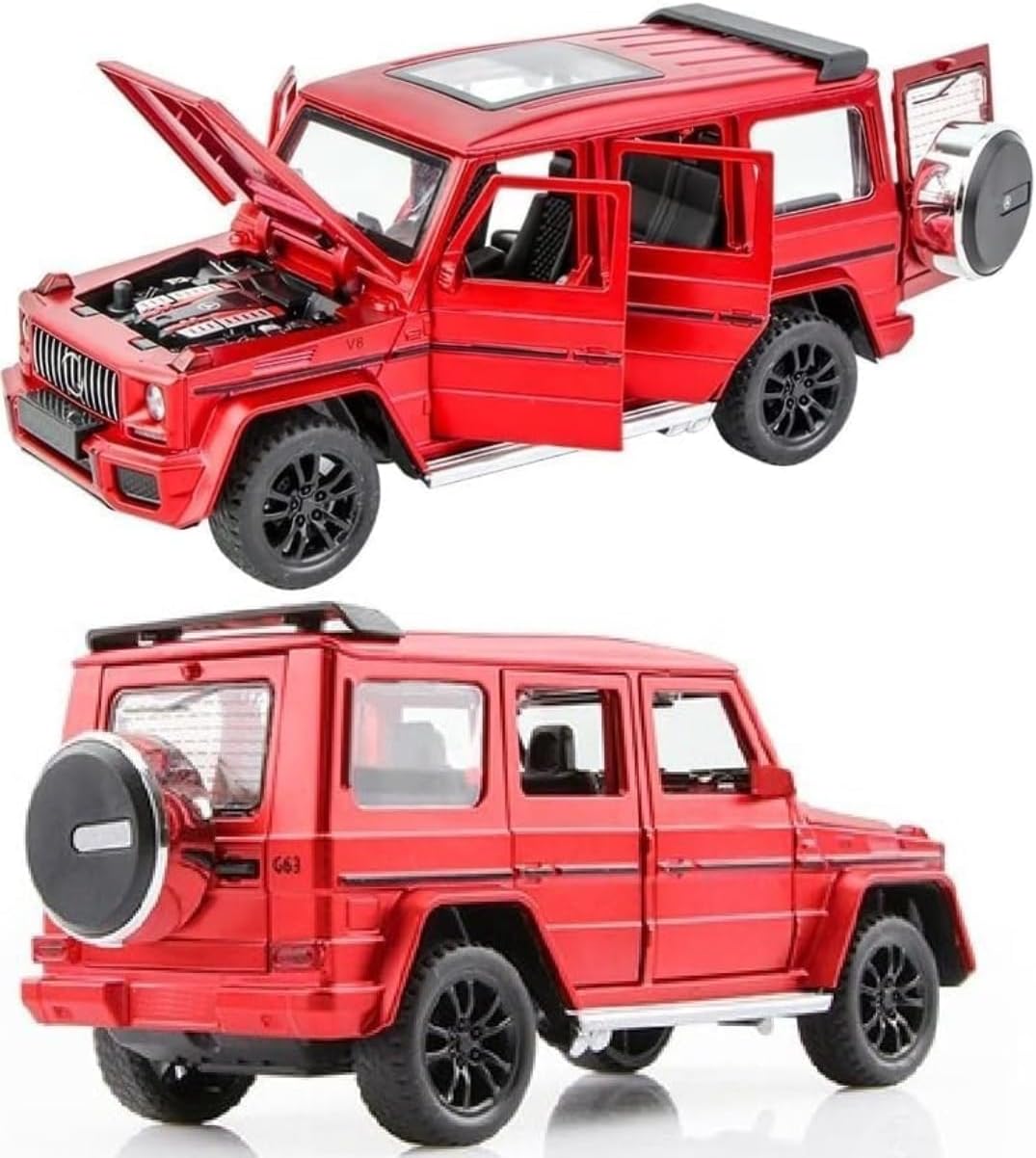 1:24 Mercedes Benz Model Car – Red, Die-Cast Toy Car for Kids, Boys, Girls, Ideal Gift for Car Enthusiasts, Detailed Design, Durable, Perfect for Collectors and Play