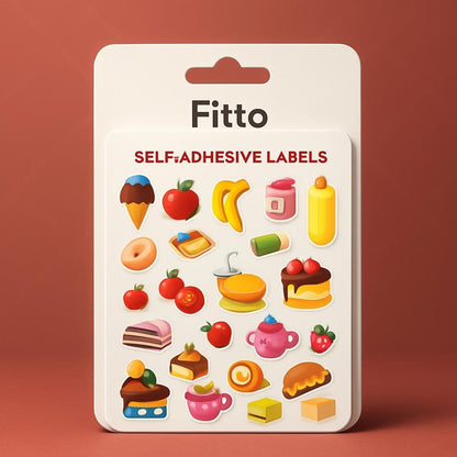 Food Series Self-Adhesive Labels 15x11cm – 5 Sheets for Kitchen & Pantry