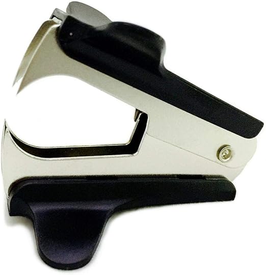 Fitto Staple Remover, Stainless Steel with Black Handle – Durable, Ergonomic Grip, Heavy Duty Staple Extractor, Ideal for Office, School, and Home Use