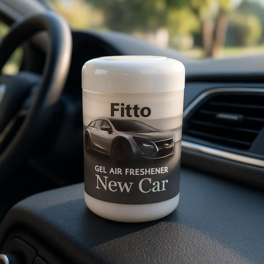 Solid Car Air Freshener New car Scent, Long Lasting Gel Odor Eliminator for Car Interior and Dashboard, 200gms