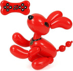48 Pieces Interactive Remote Control Balloon Dog Toy - Rechargeables (Music – Dancing & Stunt Capabilities – Red)