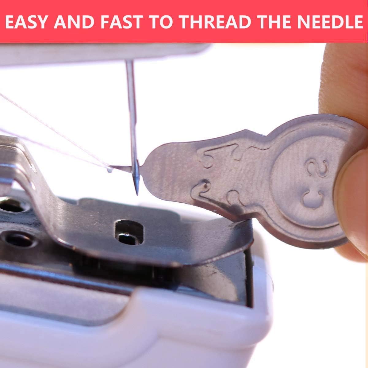 96 Pieces Handheld Sewing Machines (Portable Electric Stitch – Cordless – Extra Bobbins – Needle – for Curtains – Fabric – Kids Cloth – Crafts – Home Travel)
