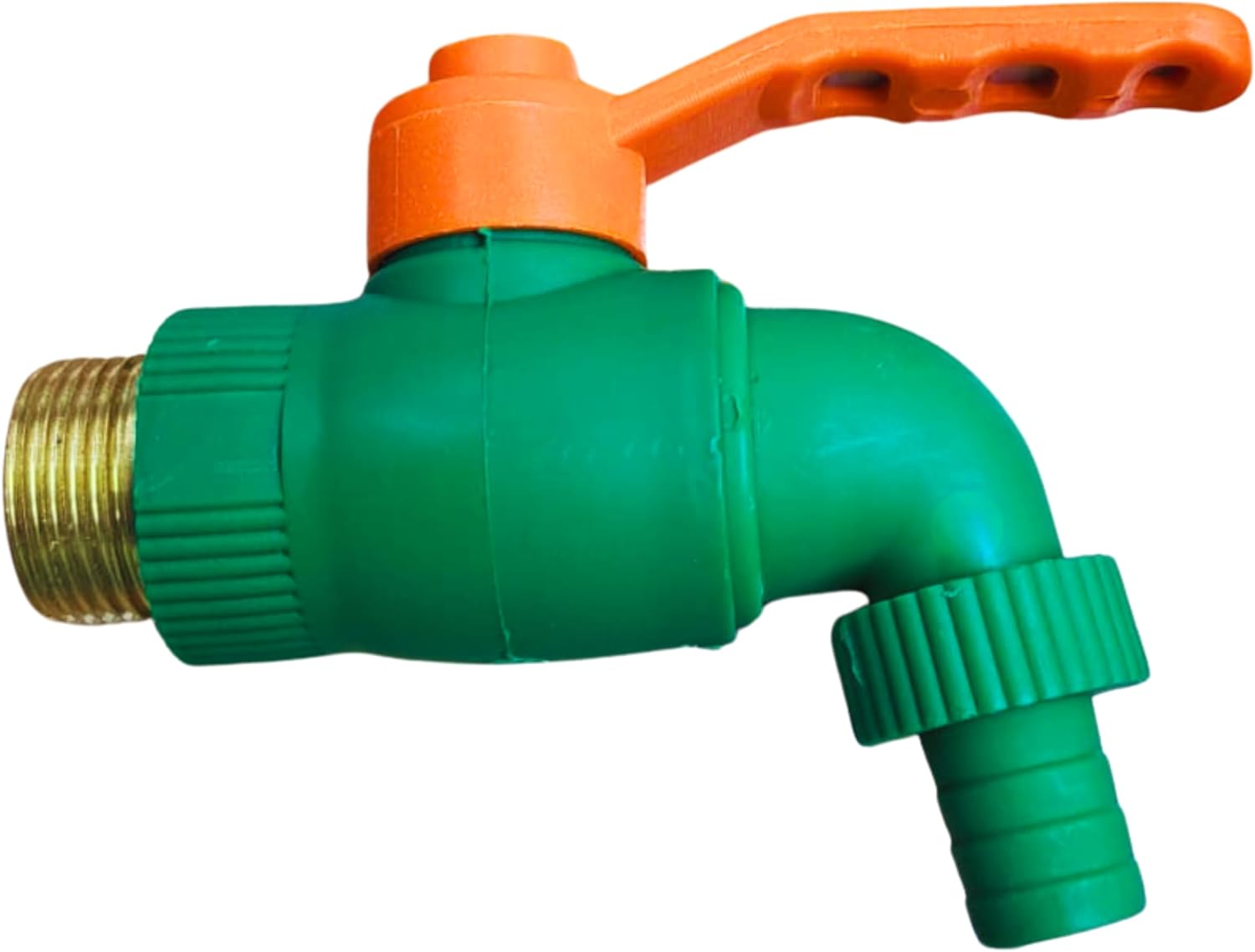 120 Pieces Heavy-Duty Garden Water Taps with Brass Connector (Green & Orange)