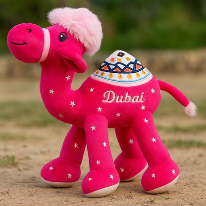 Pink Camel 20 cm Figurine - Decorative Camel Sculpture for Home, Office, Living Room