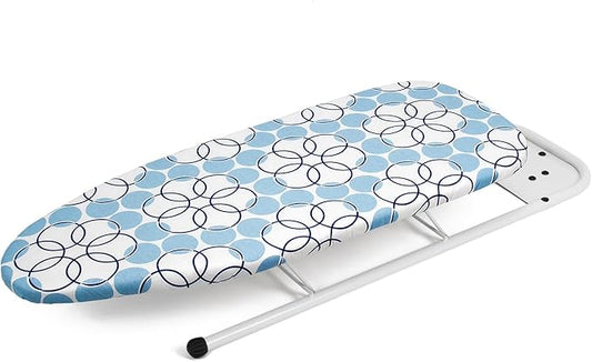 Fitto Small Ironing Board, Compact & Foldable, Assorted Colors - Space-Saving Design, Lightweight & Durable, Perfect for Apartments, Dorms, and Small Spaces