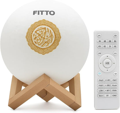Quran Speaker 7-Color Moon Lamp – Smart App-Controlled Bluetooth Speaker with Quran Recitation, Tafseer & FM Radio