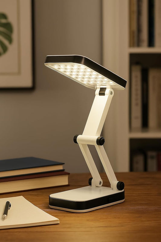LED-666 Rechargeable Office Lamp, Foldable, Multicolor