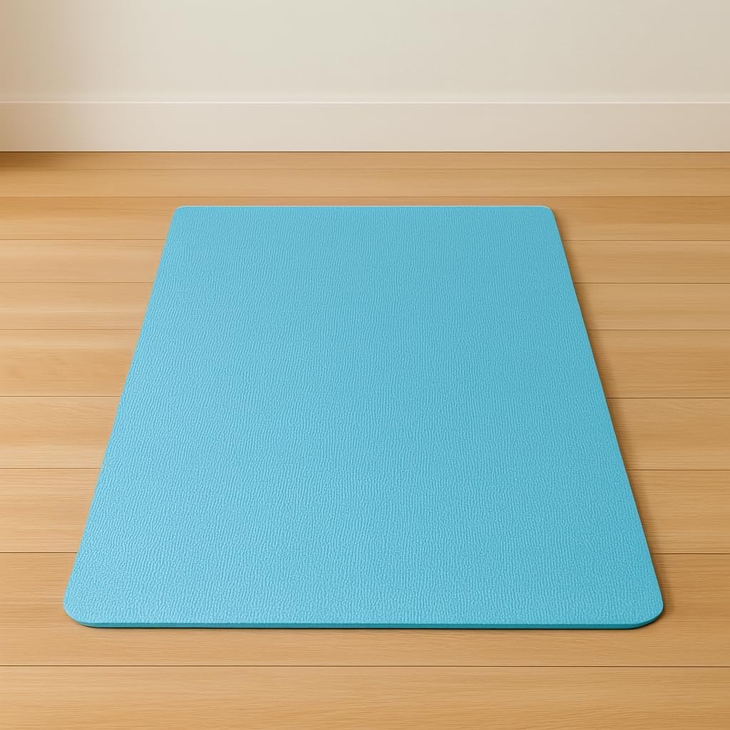 96 Pieces 4mm Thick Yoga Mats (61x183cm - Non-Slip – Eco-Friendly – Extra Durable Exercise Mat for Yoga – Pilates – and Home Workouts - Ideal for Men & Women – Lightweight and Easy to Carry – Blue)