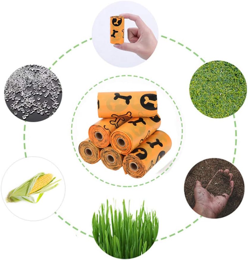 96 Pieces Biodegradable Poop Bags (Pack of 24 – Assorted Colors)