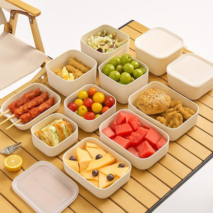 Picnic Food Storage Box – 900ML Capacity – Green – 4 Pack
