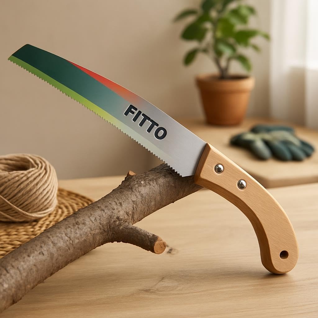 96 Pieces Curved Pruning Saws with Wooden Handle for Effortless Branch Cutting