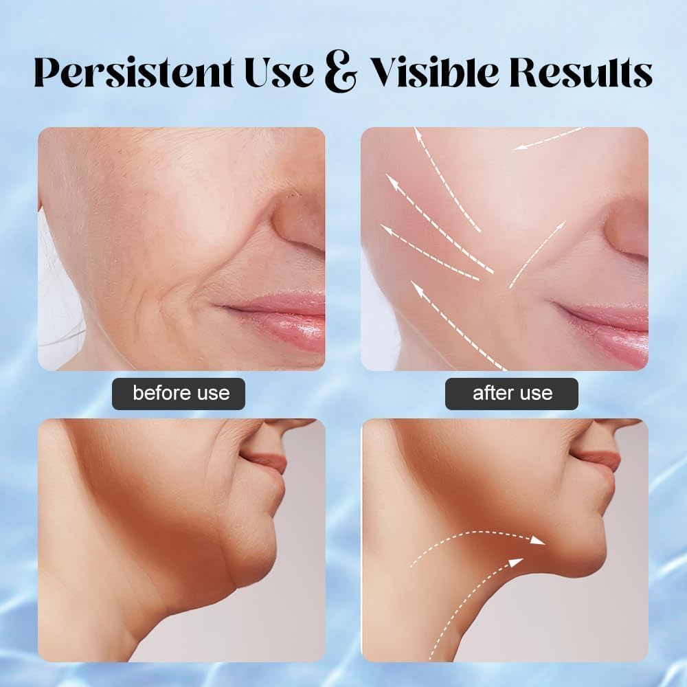 96 Pieces White Neck Face Massagers (Face Sculpting Tool with 3 Color Modes – Ergonomic Design for Neck & Jawline – Rechargeable LED for Beauty & Relaxation)