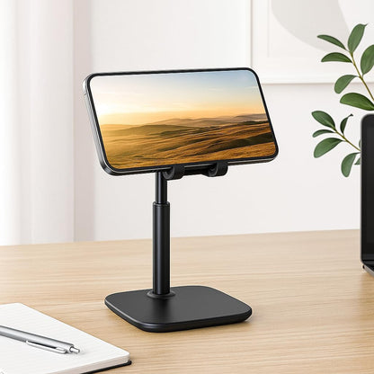 Tablet Stand, Adjustable, Height Angle, Cradle Mount Dock, For iPad, Samsung Tab, 4-13 Devices, Black
