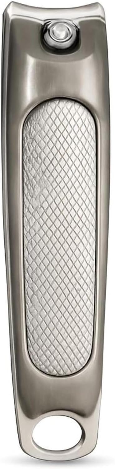 Nail Clipper 6.5x1.3cm Grey - Compact Travel Fingernail Cutter Portable Nail Trimmer