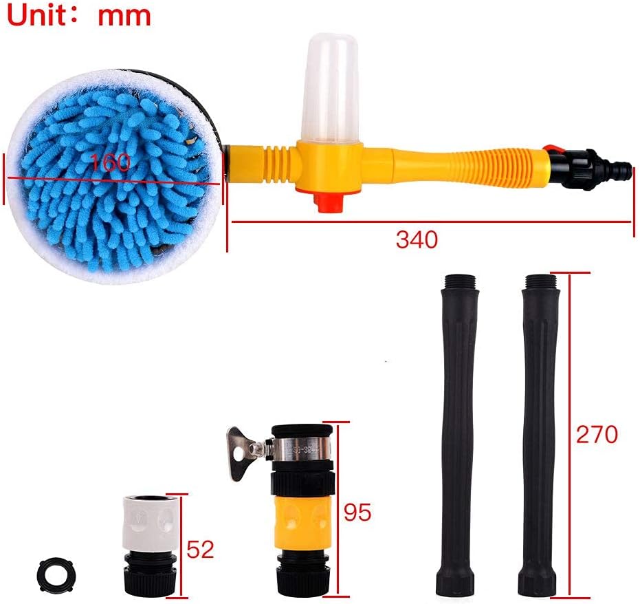 60 Pieces Car Wash Brush Kits (Premium Yellow Cleaning Brushes for Cars – Trucks – RVs – Soft Bristle – Scratch-Free – Durable Handle – Perfect for Exterior – Interior – Wheels – and Tires)