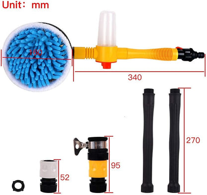 Car Wash Brush Kit – Premium Yellow Cleaning Brushes for Cars, Trucks, RVs – Soft Bristle, Scratch-Free, Durable Handle – Perfect for Exterior, Interior, Wheels, and Tires