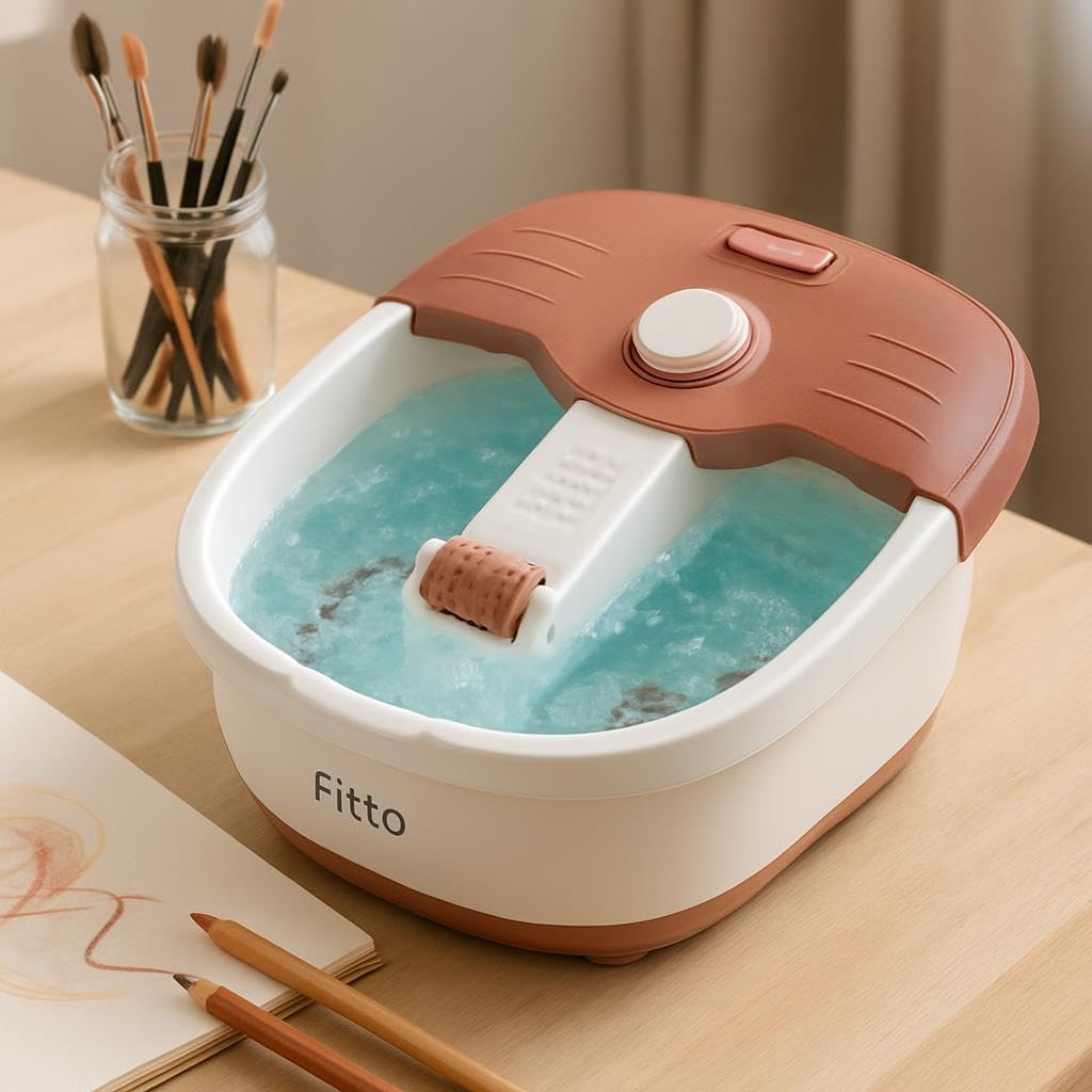 9x1 Pediprep Spa Pedicure - Waterproof Control Bubbling Massage Foot Bath for Relaxing Pedicure, Foot Soak, and Foot Spa Treatment, with Adjustable Heat and Soothing Vibrations