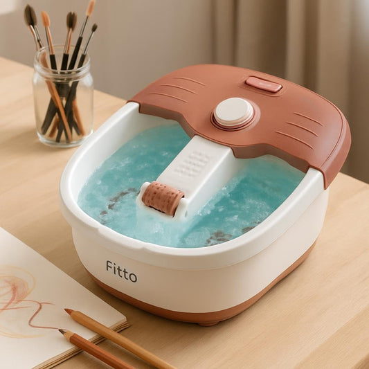 9x1 Pediprep Spa Pedicure - Waterproof Control Bubbling Massage Foot Bath for Relaxing Pedicure, Foot Soak, and Foot Spa Treatment, with Adjustable Heat and Soothing Vibrations