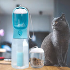 72 Pieces Dog Water & Food Bottles with Poop Bag Dispenser (Blue – 300ml / 600ml)